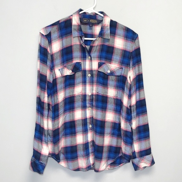 GAP Tops - Gap Pendleton | Plaid Button Down in Pink and Navy